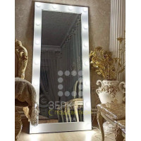 Гримерное зеркало с подсветкой 175х80 Белый